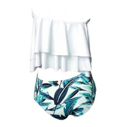 Bikini Doubledeck Flouncing Swimsuit Plus Size Xxl..