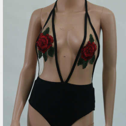 Women's Bathing Suits With Neck..