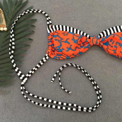 Leopard Print Bikini Strap Women's..