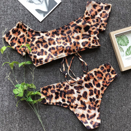 Pop Lady Leopard Print Bikini