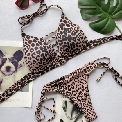 Pop Sexy Leopard Print Bikini