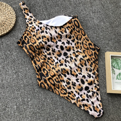 Pop, Leopard Bandage, Swimsuit.