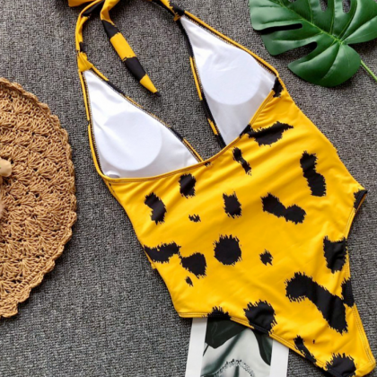 Pop Sexy Leopard Pattern Swimsuit