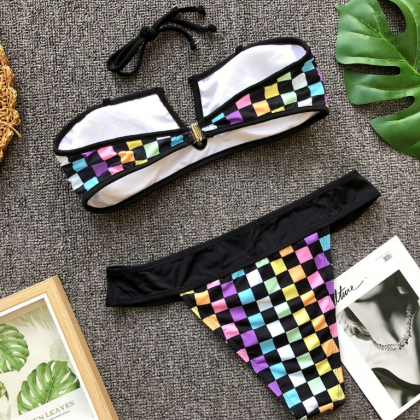 Multi color sexy summer two piece s..