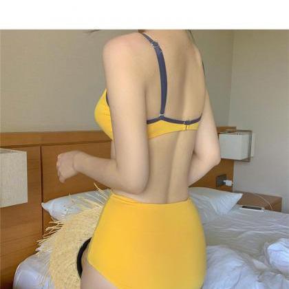 Bikini 2-piece High Waisted Body Covering Bathing..