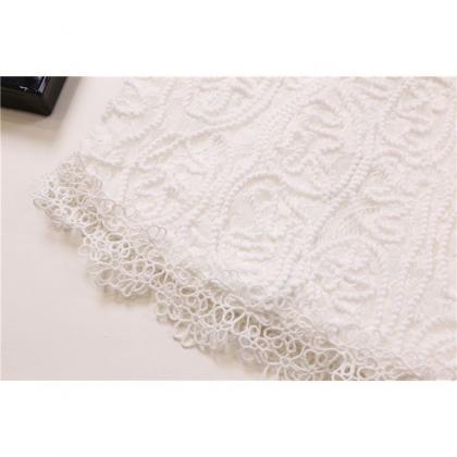 Sexy Hollow Lace Shirt Bottoming Vest Lace..
