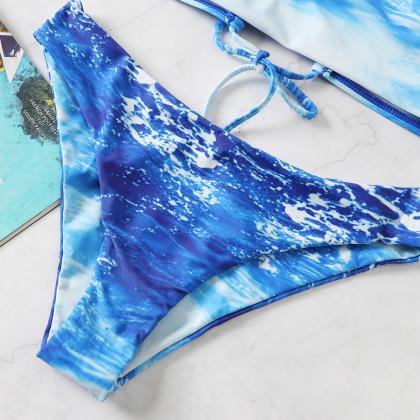 Sexy Strap High Waist Split Swimwear For Women