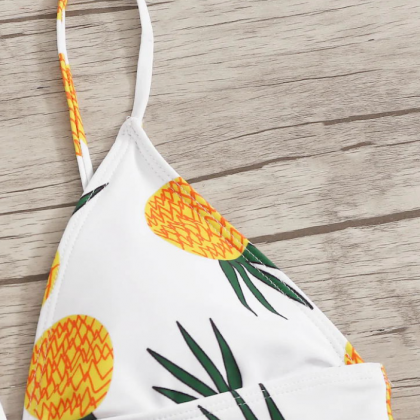 Pineapple Print Bikini
