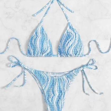 Bikini Set Lace-up Swimsuit