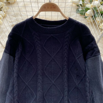 High-grade Knit Sweater For Women Autumn-winter..
