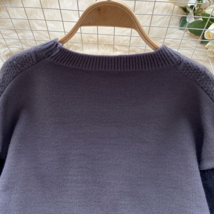 High-grade Knit Sweater For Women Autumn-winter..