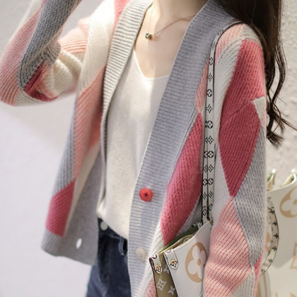 Knitted Cardigan Women's Spring..