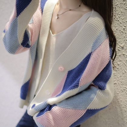 Knitted Cardigan Women's Spring..
