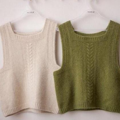 Fold Wear Knitted Waistcoat Women Spring And..