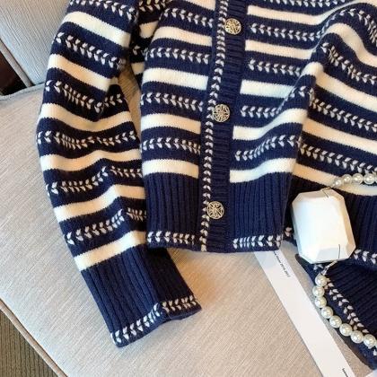 Striped Knitwear Women's Fall/winter..