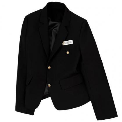 Short Black Suit Jacket Female Small Man 2023..