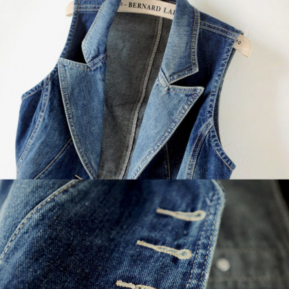 Denim Vests Female Spring And Autumn Foreign Style..