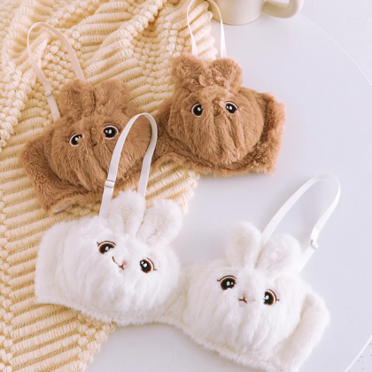 Autumn And Winter Fluffy Underwear Rabbit Cute..