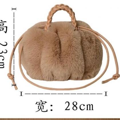 Autumn And Winter Furry Handbag Niche Design..
