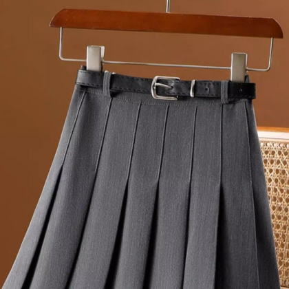 Gray Suit In The Long Skirt Women's..