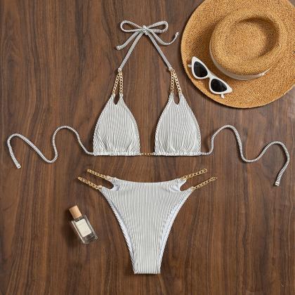 Two-piece Swimsuit Backless Sexy Bikini For Women