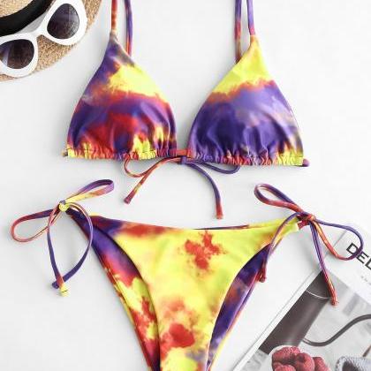 Printed Two-piece Swimsuit Women's..