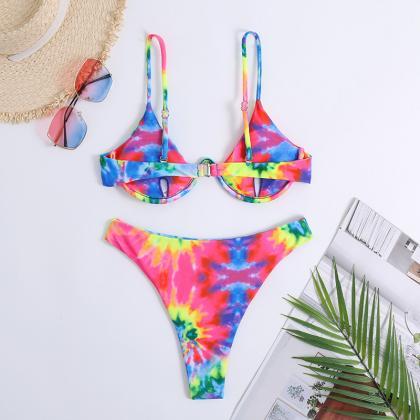 Rainbow Bikini Swimsuit