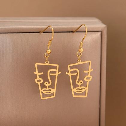 Abstract Dangle Art Earrings