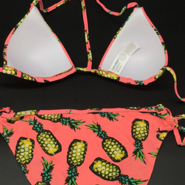 Pink Pineapple Both Pieces Bikini