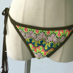 Colorful Knit Two Piece Bikini