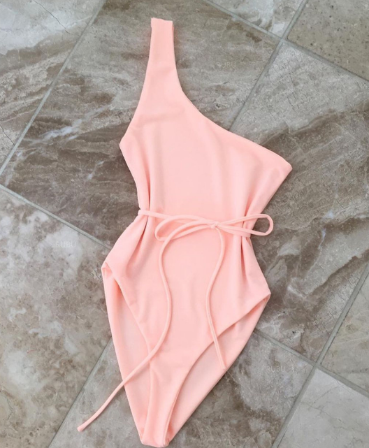 light pink swimwear