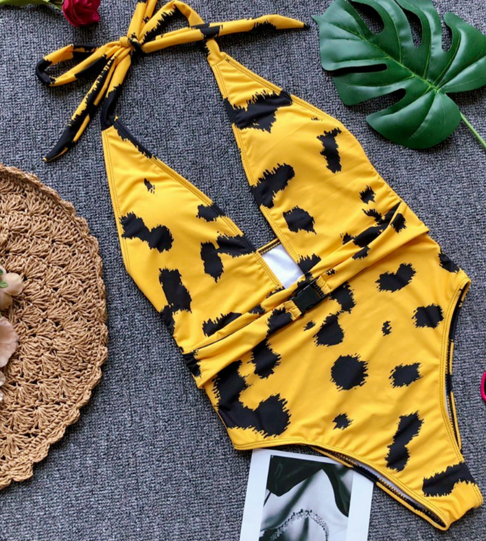 Pop Sexy Leopard Pattern Swimsuit
