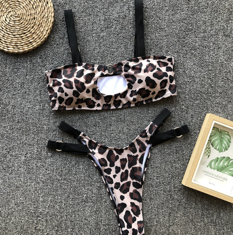 Panther Print For Break-out Ladies 'seperate Swimsuits