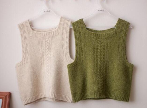 Fold Wear Knitted Waistcoat Women Spring And Autumn Outside With Tide 2023 Loose Inside With Sleeveless Sweater Vest