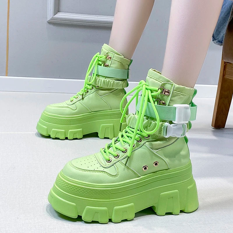 Neon platform boots hotsell