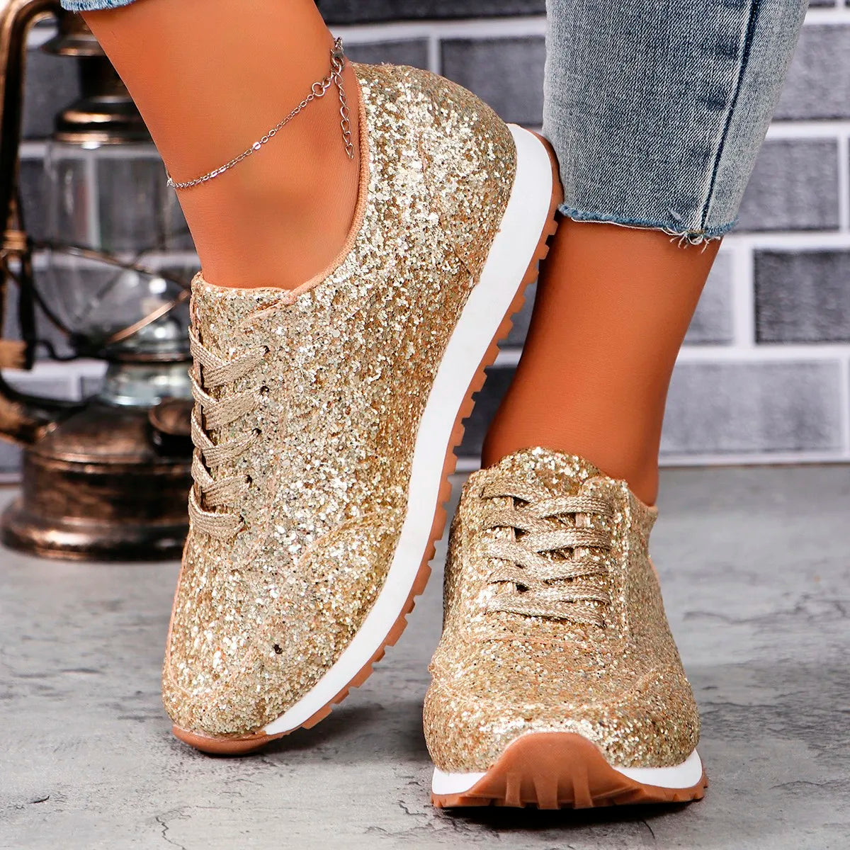 Sequin running shoes sales