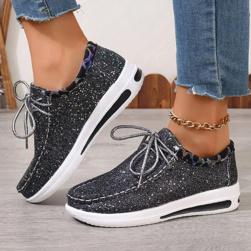 Womens Glitter Casual Walking Shoes Lightweight Sneakers on Luulla