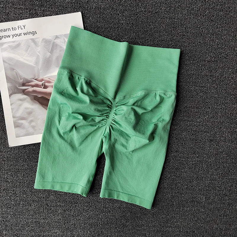 Ruched workout shorts store