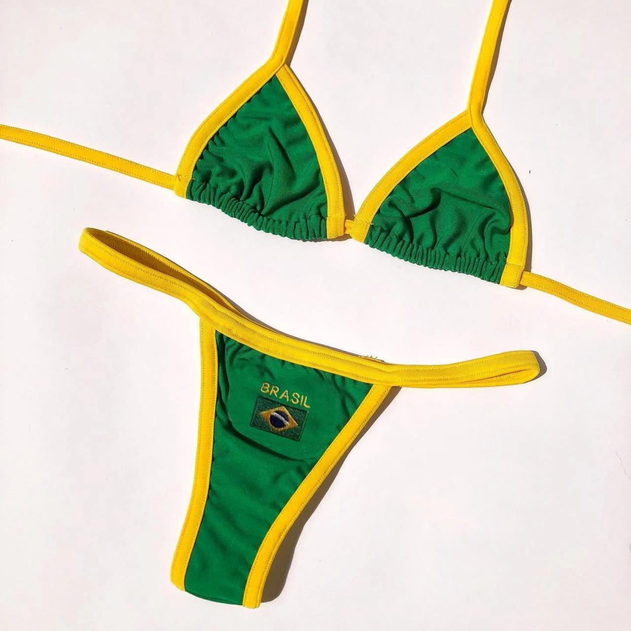 Red yellow green bikini outlet