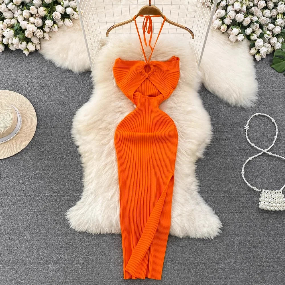 orange backless maxi dress Orange Mesh Backless Maxi Dress