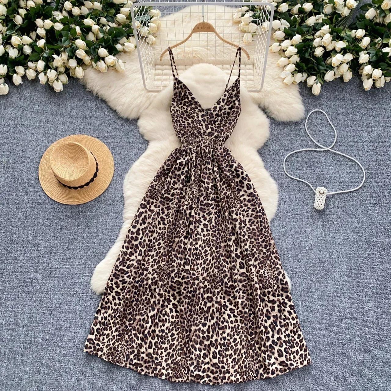 leopard print summer maxi dress Jluxlabel Women's Print Hera Midi Dress