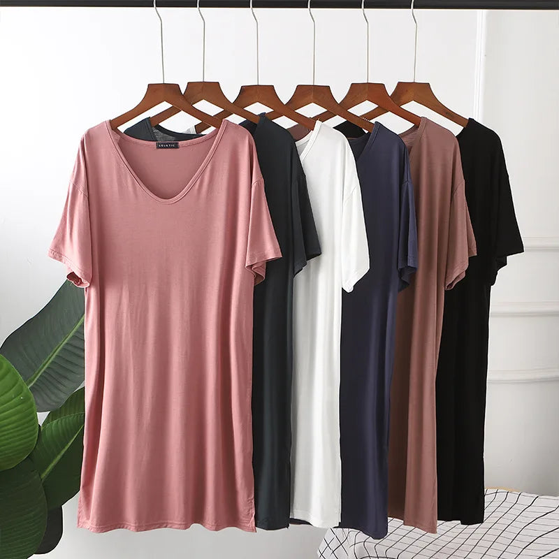 Fashion Womens Casual Loose Fit T-Shirt Dress