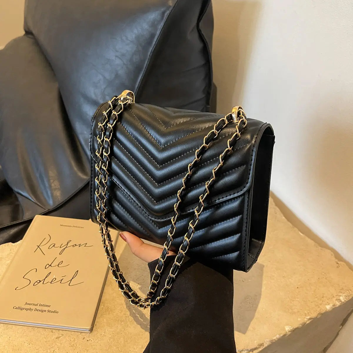 Chevron quilted crossbody bag deals