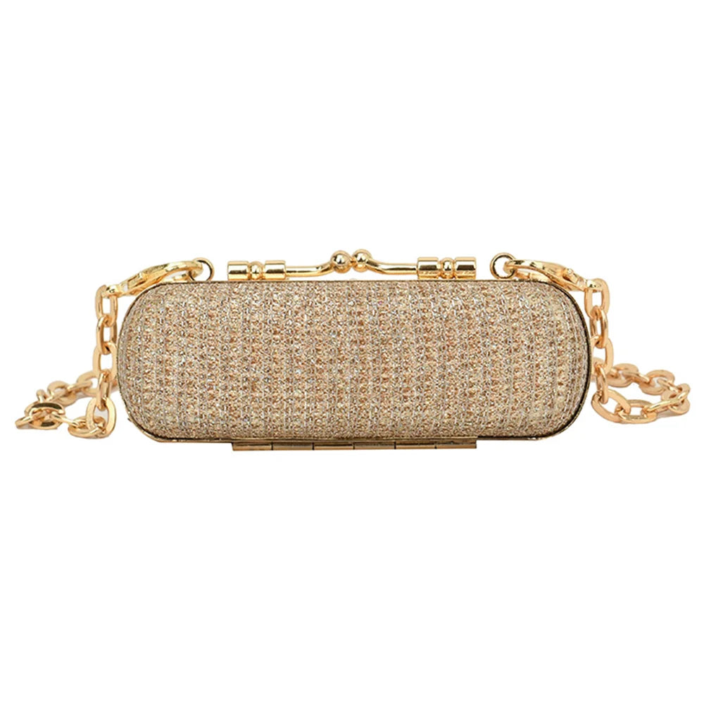Elegant Rhinestone Clutch Bags With Gold Chains on Luulla