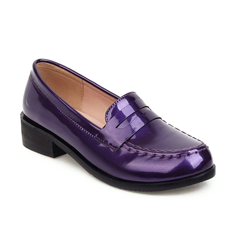 Purple loafers womens deals