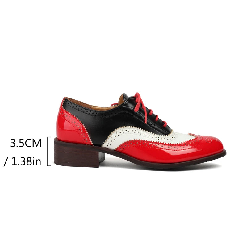 Womens Two-tone Oxford Leather Dress Shoes on Luulla