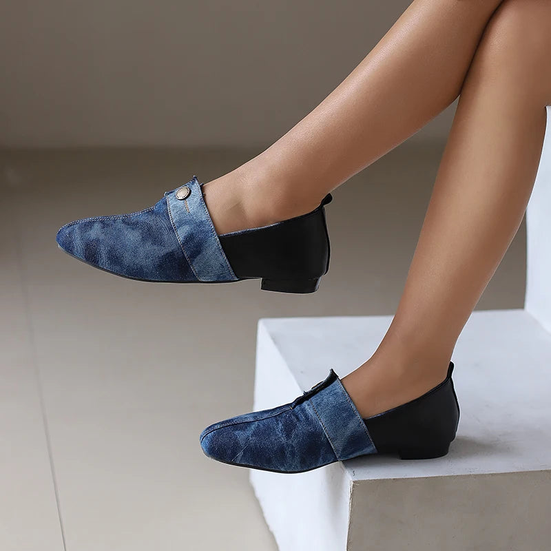 Denim loafers womens deals
