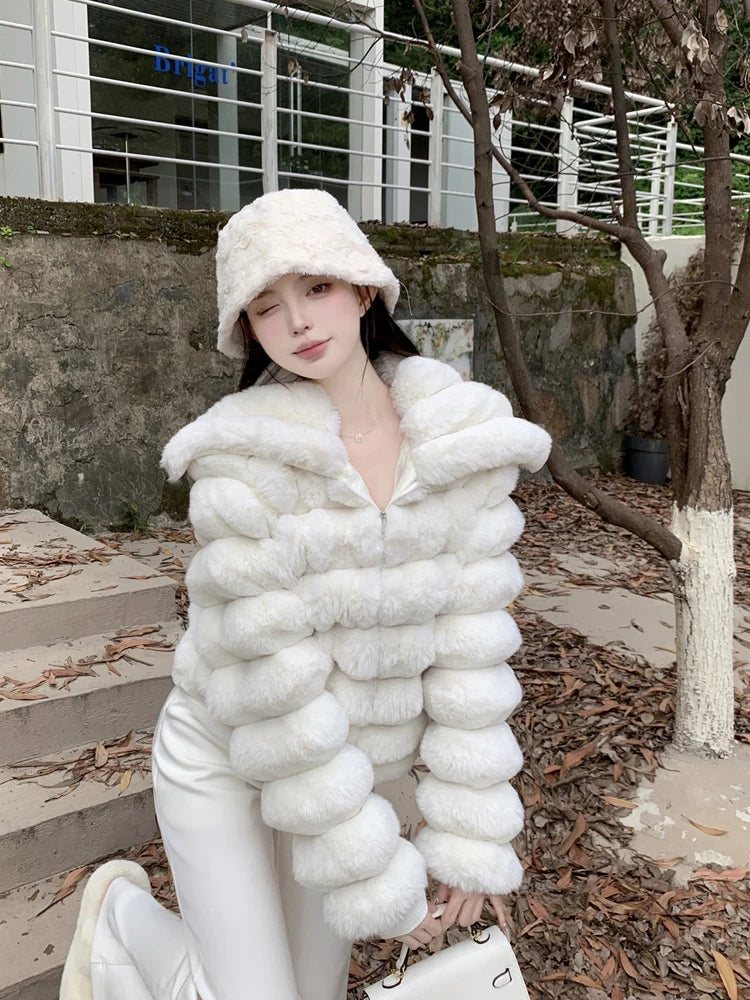 Korean fur coat clearance