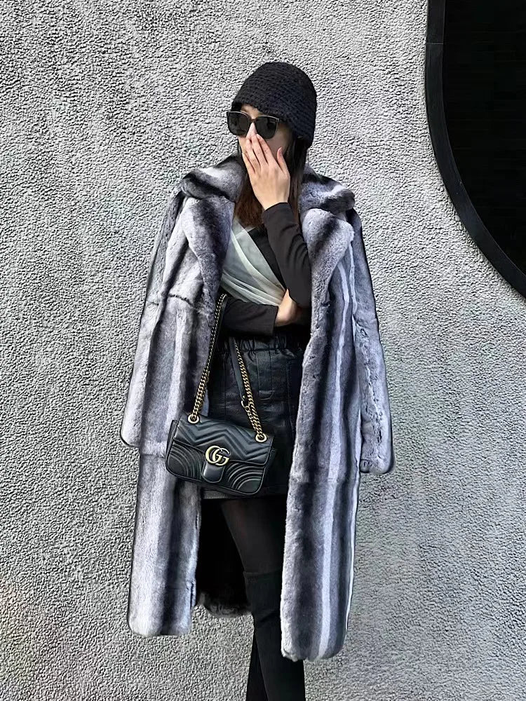 Luxury Faux Fur Coat With Stylish Design on Luulla