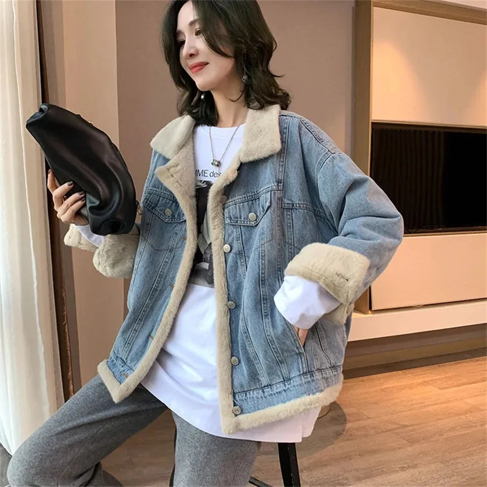 Cozy denim jacket shop
